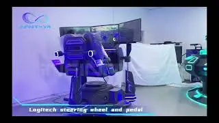 Infinity 3DOF 3 Screens Rotating Car Machine-360 Degree Horizontal Rotation Racing Simulator Cockpit