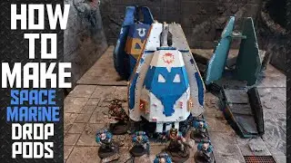 HOW TO MAKE: Space Marine  DROP PODS! For Horus Heresy, 40K... Easy to build.
