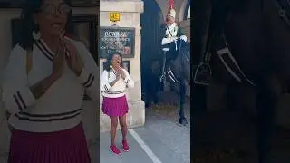 Indian Tourist Shows Genuine Respect #kingsguard #horseguards