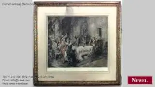 French Antique Genre Scene Regence Pictures for Sale