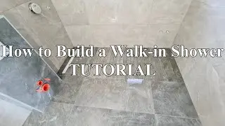 How to Build a Walk-in Shower {TUTORIAL}