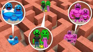 LOBOTOMY DASH FAMILY GOT LOST IN A MAZE In Garry's Mod!