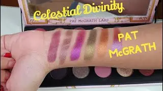 PAT McGRATH CELESTIAL DIVINITY PALETTE CLEAR SWATCHES REVIEW 😊
