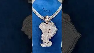 🔥 Custom Cuban Rose Gold Chain & P Letter Pendant | Fully Iced-Out Jewelry by Swan Diamond 💎✨