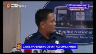 Cavite PPO Briefing on Unit Accomplishment  (September 14, 2015)
