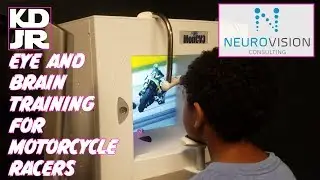 Motorcycle Science KDJR Visits NeuroVision- Sports Motorsports Vision and Brain Training Center