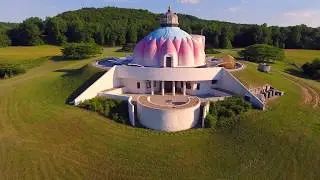 LOTUS Temple in Yogaville, Virginia (drone footage)