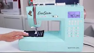 Using the Decorative Stitches on the EverSewn Sparrow 30S sewing machine.