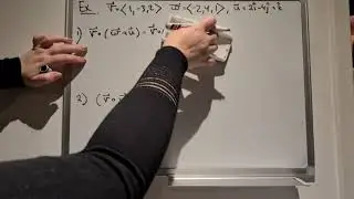 11.3.1 Calculus3 Vectors dot product  الجبر الخطي الضرب النقطي لمتجهين