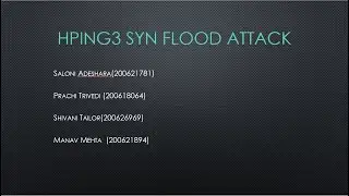 Hping3 SYN Attack