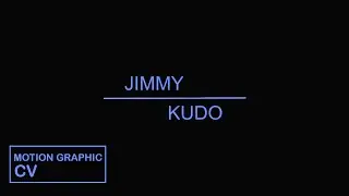 Motion Graphic CV Sample | Portfolio | Adobe After Effects