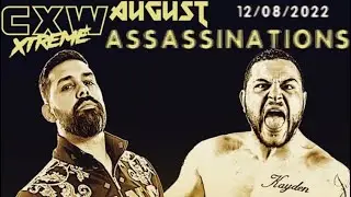 RJ Singh VS Zak Zodiac @ #AugustASSASSINATIONS Inc singh/zodiac Promo #showstealer CXW