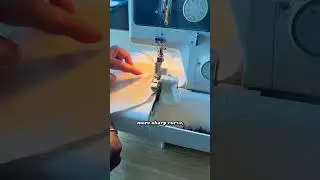 Как шить кривые линии на оверлоке