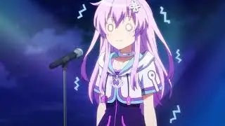 Nepgear is scared on stage - Hyperdimension Neptunia OVA 2 Scene