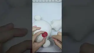Sewing a button eye doll #doll #sewing #oc #craft #diy #handmade #ooak #dollart