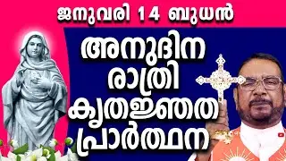 കൃപാസനം ഉടമ്പടി രാത്രി പ്രാർത്ഥന/ ബുധൻ 14 Jan 2026 Daily Blessing / Mariyan Covenant Evening Prayer
