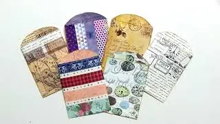 Altered Tiny Paper Bag - Use Your Washi Stash