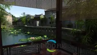 Lotus Pond, 3D Animation by FRONTOP.COM