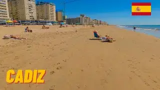CADIZ, PLAYA DE LA VICTORIA BEACH, SPAIN I 4K60FPS