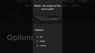 What is the output?