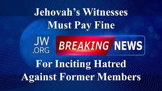 Breaking JW Hate Crime News In Belgium!