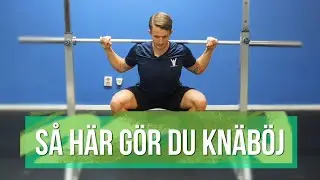 KNÄBÖJ med skivstång - Så här gör du!