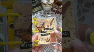 Vintage mini journal 📜✨🕯️ASMR | #journal #journalwithme #scrapbook #vintage #aesthetic #asmr #diy