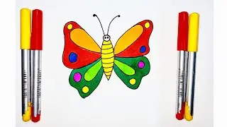 Butterfly Drawing for kids 🎨🖌️
