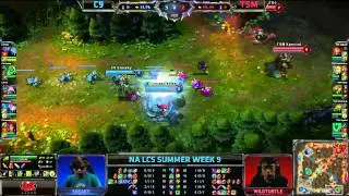 Cloud 9 (C9) vs Team Solomid (TSM) || Super week NA LCS Summer split 2013 W9D3 || Full Game HD