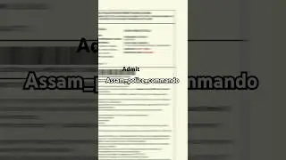 Assam commando admit card__ahi gol kla_            #assamcommando#assam_police_commando_battalion