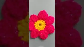 My simple crochet seven petals flower