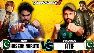HASSAN NARUTO (Anna) vs ATIF (Dragunov) ➤ Tekken 8 Pro Match - Rank - Combos - Gameplay