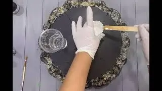 Resin art clock