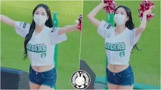 [4K] 210522 치어리더 안이랑 직캠 '응원 리액션 모음'  Fancam @SSG랜더스 프로야구 SSG랜더스필드 By 벤뎅이