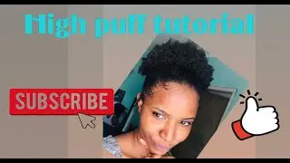 High puff tutorial on short hair