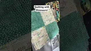 A quick and cute quilt for kids of all ages! #quilting #sewing #dinosaur #quilt