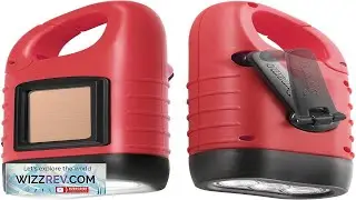 Simpeak 2 Pack Hand Crank Solar Powered LED Flashlight Emergency Survival Flashlight