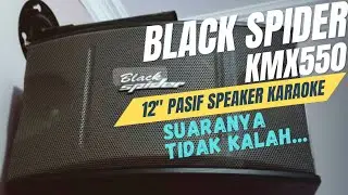 UNBOXING & TEST BLACK SPIDER KMX 550 PASIF SPEAKER KARAOKE ~ Bagaimana suaranya??