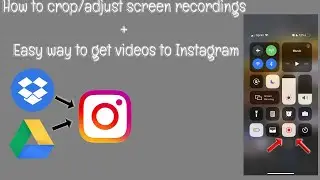 How to crop/adjust screen recordings (iOS) + Easy way to get clips to Instagram