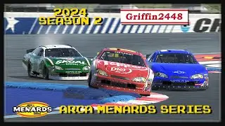 crazy three car battle - iRacing ARCA Menards Series at the Charlotte Roval