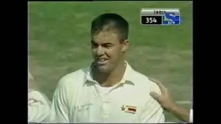 Heath Streak Cleans Up Zaheer Khan. Leg Stump goes for a Toss.