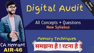 CA Final Digital Auditing & Assurance - Chapter 12 |  CA Final Digital Audit Free Fastrack Revision