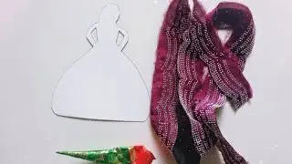 Beautiful craft image design dar lehenga###art hand work