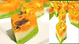 Burfee  10 minutes burfee | tirangarecipe | #burfirecipes #indiansweetdessert #kitchenkafunda