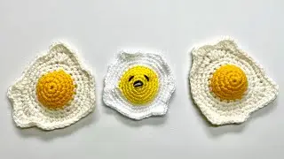 Crochet Sunny Side Up POP Fidget Toy