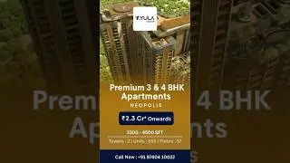 Yula Globus Neo | Premium 3 & 4 BHK Apartments at Neopolis, Kokapet | Booking Open #shorts #neopolis