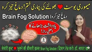 Memory Boost ❤️ Bhoolne Ki Bimari Khatam! Brain Fog Solution I Dimag Tez Karo I Dr Saira Khan