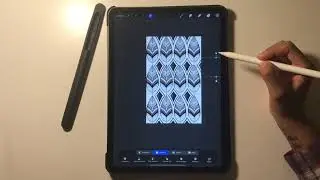 Zentangle leaf art | wallpaper for electronic device | on iPad pro with Procreate ~ Avee Megur