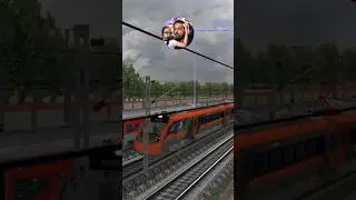 JOY OF SPOTTING ORANGE VANDE BHARAT IN MSTS #shorts #vandebharatexpress #msts #thegamerstoys
