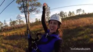 The longest zipline roller coaster in N. America is at Forever Florida